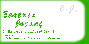 beatrix jozsef business card